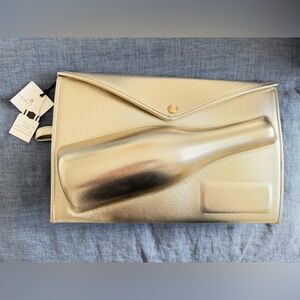 Champagne Bottle Gold Clutch